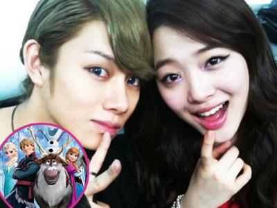 Wah, Heechul Super Junior Nonton 'Frozen' Bareng Sulli f(x)!